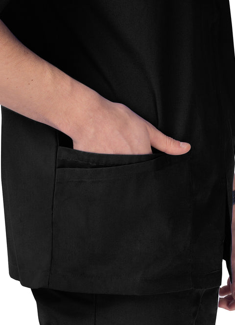 ADAR MEN'S ZIPPERED SHORT SLEEVE JACKET